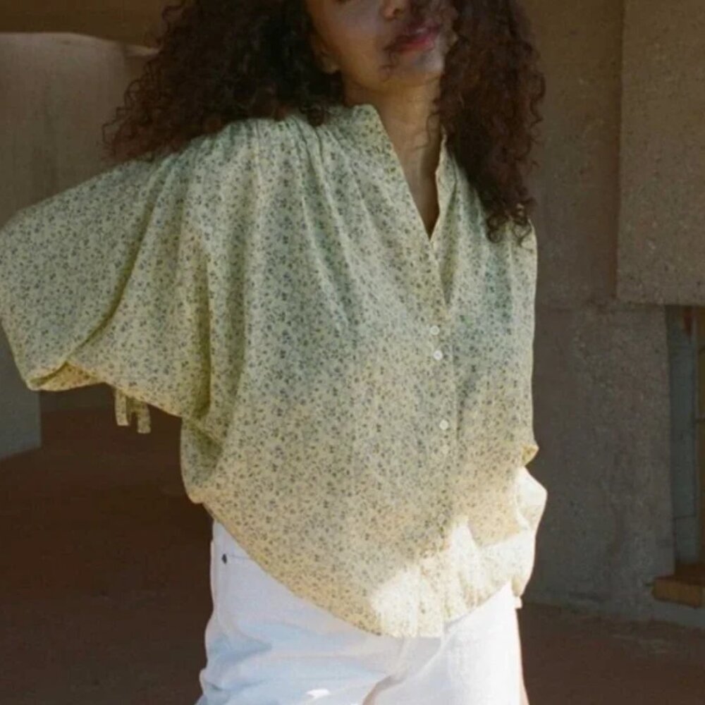 Doen O'Keeffe Floral Top Size Small